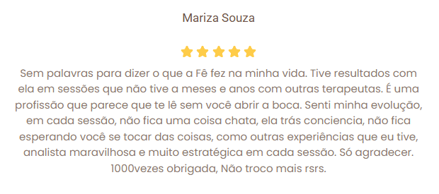 psicanalista Fernanda Rosa em SBC e online.